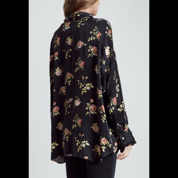 R13 drop neck tuxedo shirt. SIZE XS - Picture 4 of 15